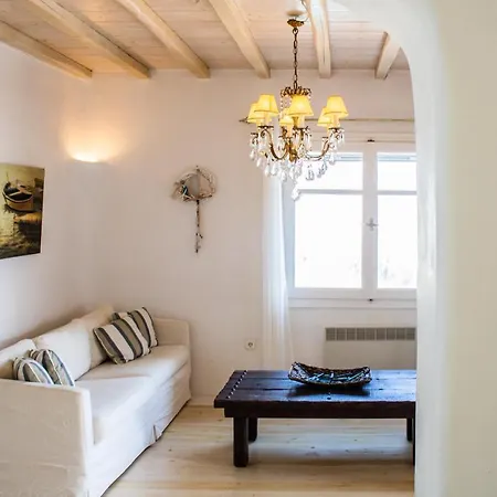 אורחן Mykonian Luxury Light Blue Villa With Private Pool