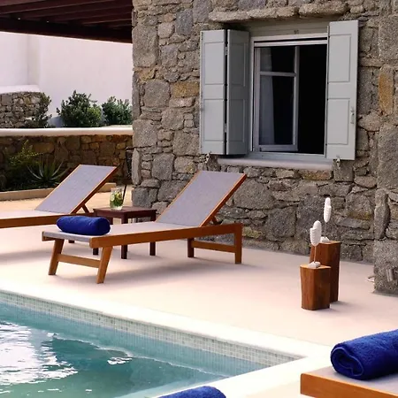 Mykonian Luxury Light Blue Villa With Private Pool * Mykonos Town