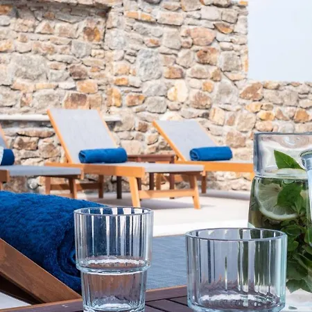 Mykonian Luxury Light Blue Villa With Private Pool イン *